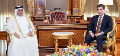 سەرۆکى هەرێمى کوردستان پێشوازى لە باڵیۆزى قەتەر کرد