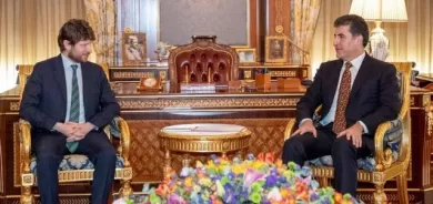 سەرۆک نێچیرڤان بارزانى نامەیەکى لە سەرۆک ماکرۆنەوە پێدەگات