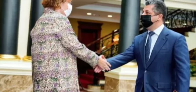 سەرۆکی حکومەتی هەرێمی کوردستان پێشوازی لە بەرپرسی ئۆفیسی یەکێتیی ئەوروپا دەکات