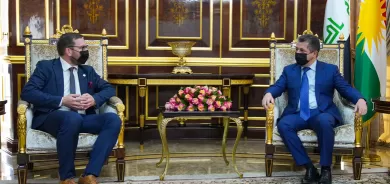 مسرور بارزاني ووفد برلماني سويدي يبحثان 