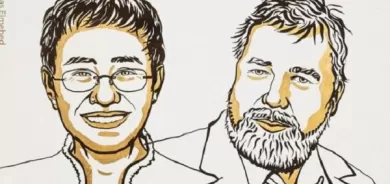 Nobel Peace Prize awarded to journalists Maria Ressa and Dmitry Muratov