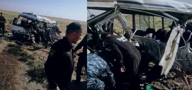 مصرع وإصابة 37 من منتسبي الشرطة بحادث سير في كركوك