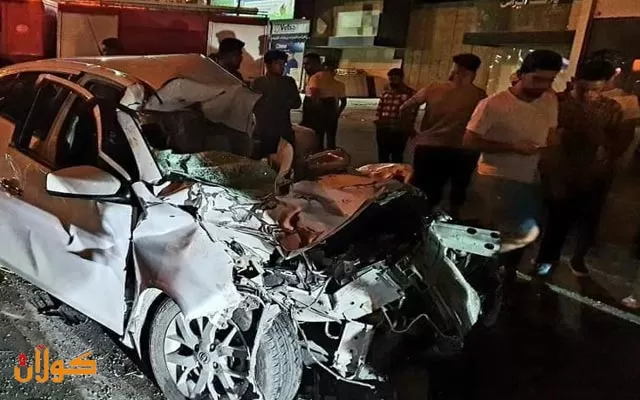 لەئەنجامی ڕووداوێكى هاتوچۆدا‌ له‌ هه‌ولێر سێ كه‌س گیانیان له‌ده‌ست دا