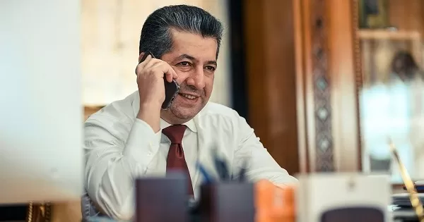 PM Masrour Barzani receives phone call from Iraqi President