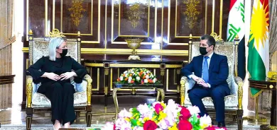 رئيس حكومة إقليم كوردستان يستقبل الممثلة الخاصة للأمين العام للأمم المتحدة في العراق