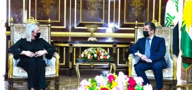 سەرۆکی حکومەتی هەرێمی کوردستان پێشوازی لە نوێنەری تایبەتی سکرتێری گشتی نەتەوە یەکگرتووەکان لە عێراق دەکات