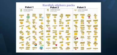 Ji bo WhatsAppê stickerên Kurdî hatin amadekirin