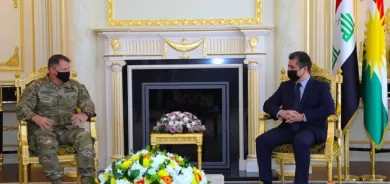 سەرۆکی حکومەتی هەرێمی کوردستان پێشوازی لە فەرماندەی گشتیی هێزەکانی هاوپەیمانان لە عێراق و سوریا دەکات