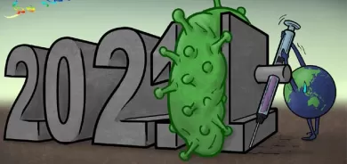 كاری كاتێرێکە باس لە لەناوبردنی ڤایرۆسەكان دەكات، كە بە هاوكاریی پزیشكان