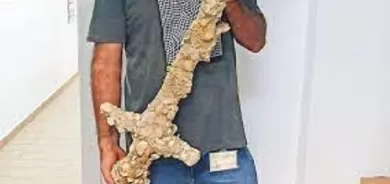 Israeli scuba diver discovers 900-year-old Crusader sword