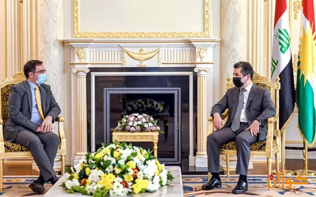 ئەمڕۆ پێنجشەممە  ، مەسرور بارزانی سەرۆکی حکومەتی هەرێمی کوردستان، پێشوازی لە مارک برایسن ریچاردسن باڵیۆزی بەریتانیا لە عێراق کرد.