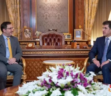 سەرۆکى هەرێمى کوردستان لەگەڵ باڵیۆزى بەریتانیا کۆبووەوە