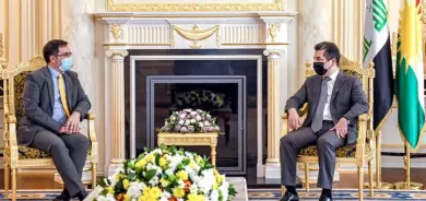 مسرور بارزاني يبحث مع السفير البريطاني تنفيذ اتفاق سنجار