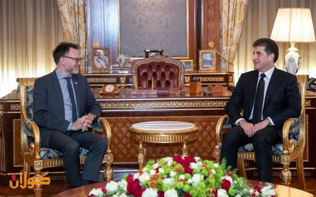 سەرۆکى هەرێمى کوردستان پێشوازى لە باڵیۆزى کەنەدا کرد