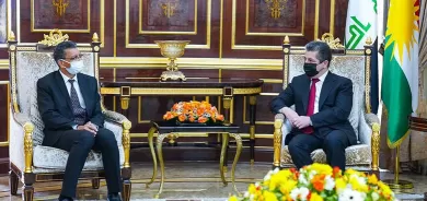 رئيس حكومة إقليم كوردستان يستقبل السفير الهندي لدى العراق