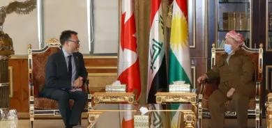 Serok Barzanî li gel balyozê Kanadayê civiya