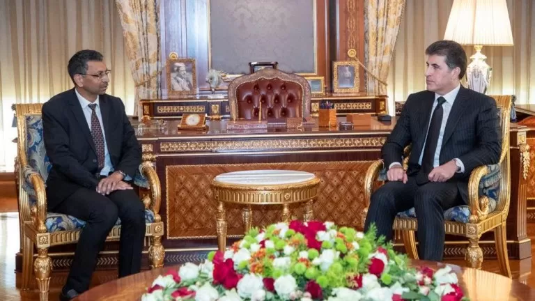 Serokê Herêma Kurdistanê li gel Balyozê Hîndîstanê civiya