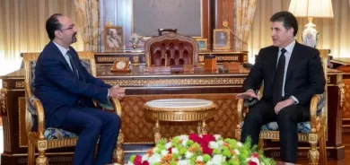 Nêçîrvan Barzanî û Konsulusê Urdinê civiyan