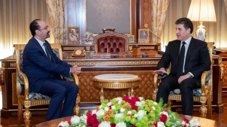 Nêçîrvan Barzanî û Konsulusê Urdinê civiyan