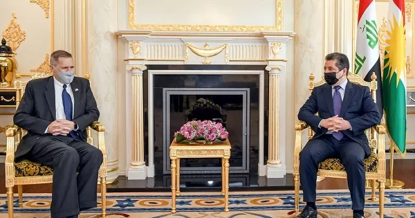 PM Masrour Barzani meets US Ambassador to Iraq