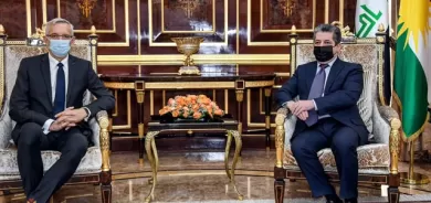 سەرۆکی حکومەتی هەرێمی کوردستان پێشوازی لە باڵیۆزی نوێی ئەڵمانیا لە عێراق دەکات