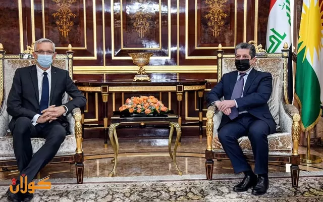 سەرۆکی حکومەتی هەرێمی کوردستان پێشوازی لە باڵیۆزی نوێی ئەڵمانیا لە عێراق دەکات