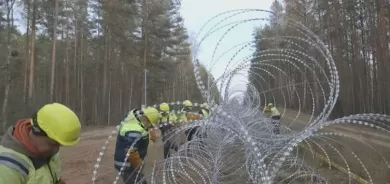 Litwanya sînorê xwe yê ligel Belarusê têlbend dike