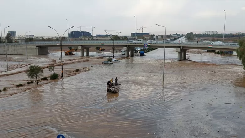 Li Hewlêrê ji ber barana zêde lehî rabû