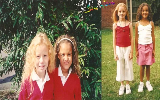 دووانە و جووتە خوشكێكی رەش و سپی