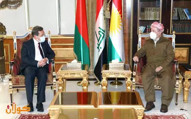 سەرۆک بارزانی پێشوازی لە باڵیۆزی بیلارووسیا لە عێراق و تورکیا دەکات