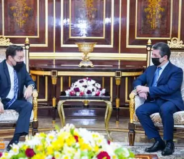 سەرۆکی حکومەتی هەرێمی کوردستان پێشوازی لە شاندێکی باڵای باڵیۆزخانەی ئەمەریکا دەکات