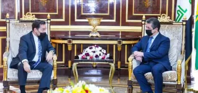 سەرۆکی حکومەتی هەرێمی کوردستان پێشوازی لە شاندێکی باڵای باڵیۆزخانەی ئەمەریکا دەکات