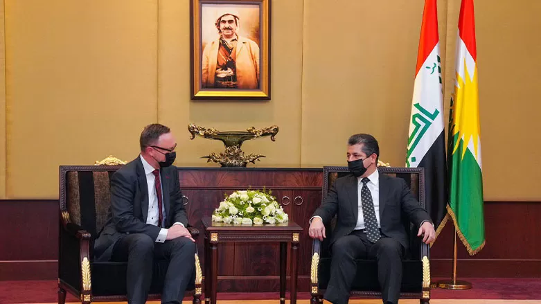 رئيس حكومة إقليم كوردستان يستقبل الرئيس الجديد لفريق التحقيق الدولي بجرائم داعش (یونیتاد)