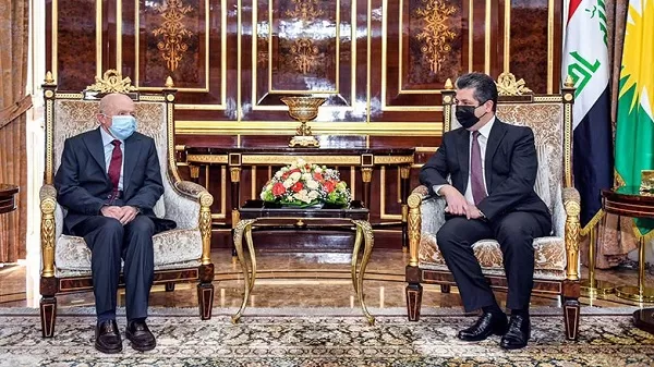PM Barzani recieves Turkish sociologist and writer Ismail Beshkchi