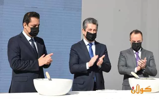 سەرۆکی حکومەتی ھەرێمی کوردستان بەردی بناغەی قوتابخانەیەک لە گوندی کۆری لە هەولێر دادەنێت