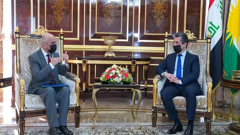 رئيس حكومة إقليم كوردستان يجتمع مع رئيس هيئة حماية وتحسين البيئة