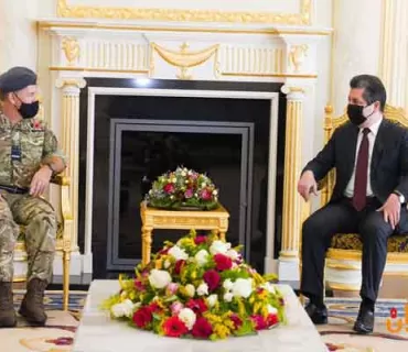 سەرۆکی حکومەتی هەرێمی کوردستان پێشوازی لە گەورە ڕاوێژکای سەربازی حکومەتی بەریتانیا دەکات