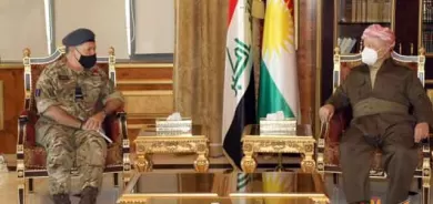 سەرۆک بارزانی پێشوازیی لە سامی سمسن، گەورە ڕاوێژکاری وەزارەتی بەرگریی به‌ریتانیا بۆ کاروباری ڕۆژھەڵاتی ناوەڕاست و باکووری ئەفریقیا و شاندێکی یاوەری کرد،