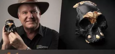 دۆزینەوەی پاشماوەی ئێسكی سەر لە مرۆڤە سەرەتاییەکان لە ئەفریقای باشوور