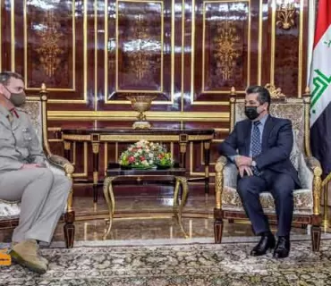 سەرۆکی حکومەتی هەرێمی کوردستان پێشوازی لە جێگری فەرماندەی گشتیی هێزەکانی هاوپەیمانان لە عێراق و سوریا دەکات