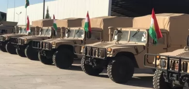 Hevpeymaniya navdewletî karwaneka din ya otomobîlên serbazî pêşkêşî Pêşmerge kir