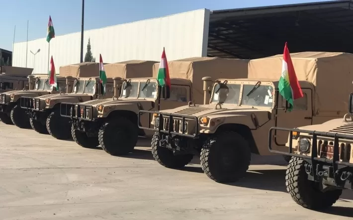 Hevpeymaniya navdewletî karwaneka din ya otomobîlên serbazî pêşkêşî Pêşmerge kir