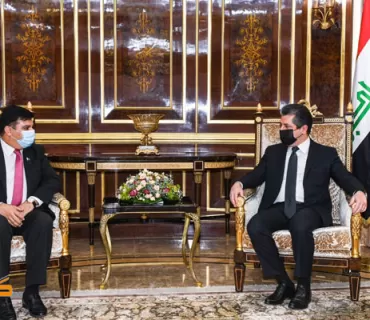 سەرۆکی حکومەتی هەرێمی کوردستان پێشوازی لە باڵیۆزی پاکستان لە عێراق دەکات