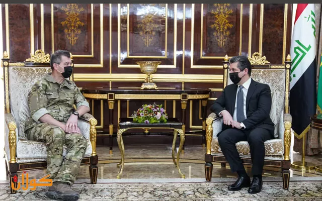 سەرۆکی حکومەتی هەرێمی کوردستان پێشوازی لە فەرماندەی گشتیی هێزی ئۆپەراسیۆنی تایبەتی فەرەنسا دەکات