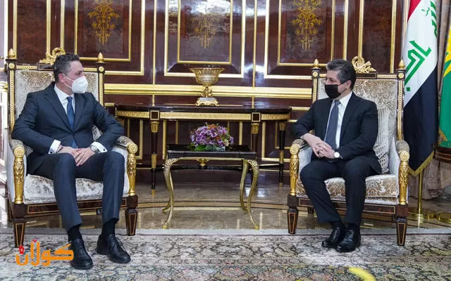 سەرۆکی حکومەتی هەرێمی کوردستان پێشوازی لە کونسوڵی گشتیی نوێی ئیتالیا لە هەرێمی کوردستان دەکات