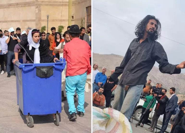 لە سۆران و ڕواندز یەكەمین فیستیڤاڵی شانۆی سەرشەقام بەرێوە چوو