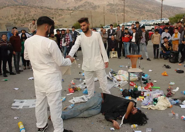 لە سۆران و ڕواندز یەكەمین فیستیڤاڵی شانۆی سەرشەقام بەرێوە چوو