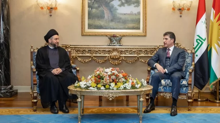 Nêçîrvan Barzanî ligel Berhem Salih civiya