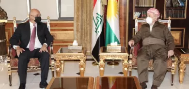 Serok  Barzanî  û  Serokkomarê  Îraqê  civiyan