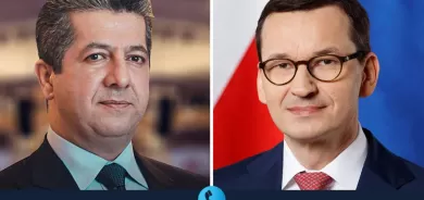 رئيس حكومة إقليم كوردستان يتلقى اتصالاً هاتفياً من رئيس وزراء بولندا